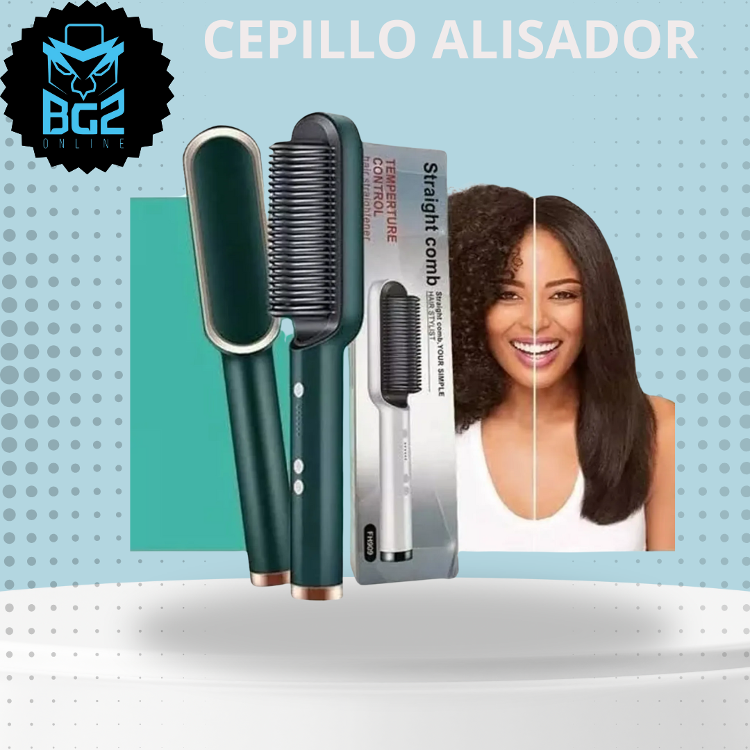 Cepillo Alisador 2 en 1 – Liso Perfecto en Minutos
